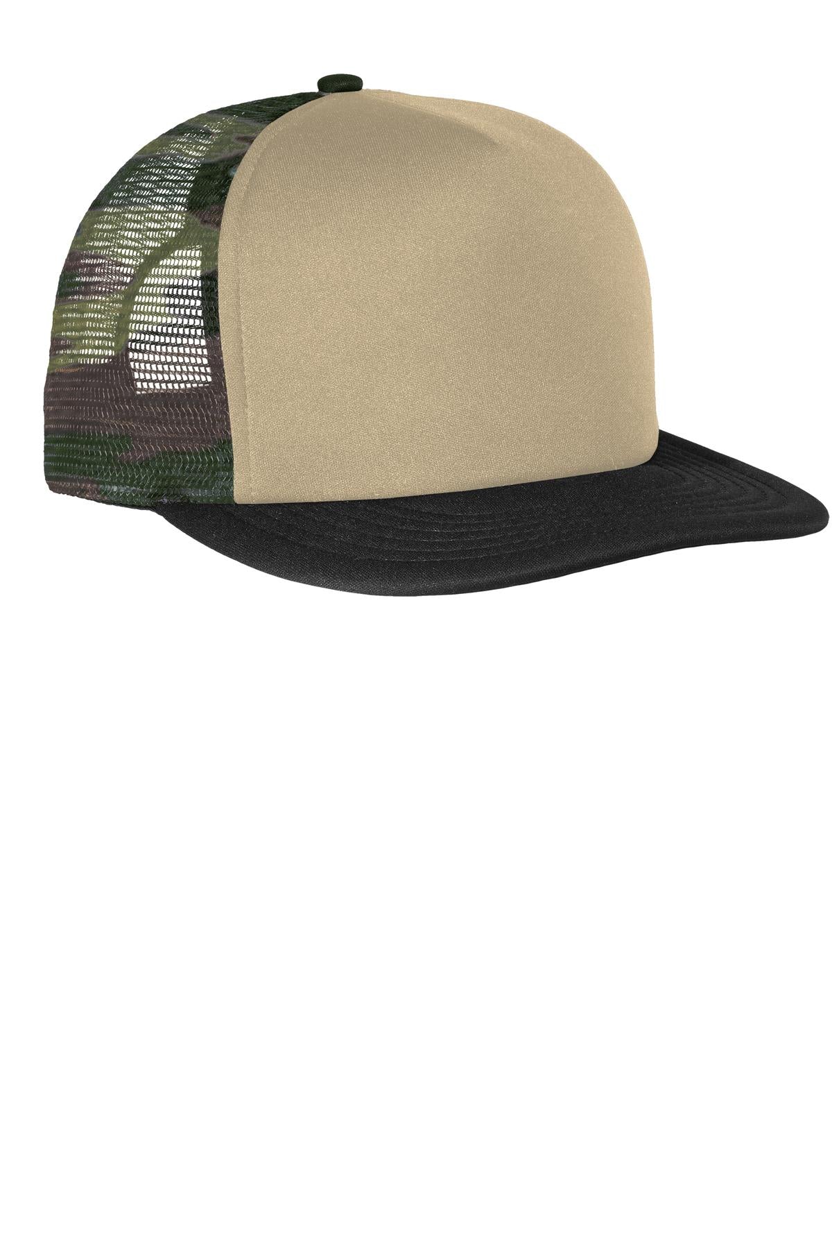 District® Flat Bill Snapback Trucker Cap. DT624 - DFW Impression