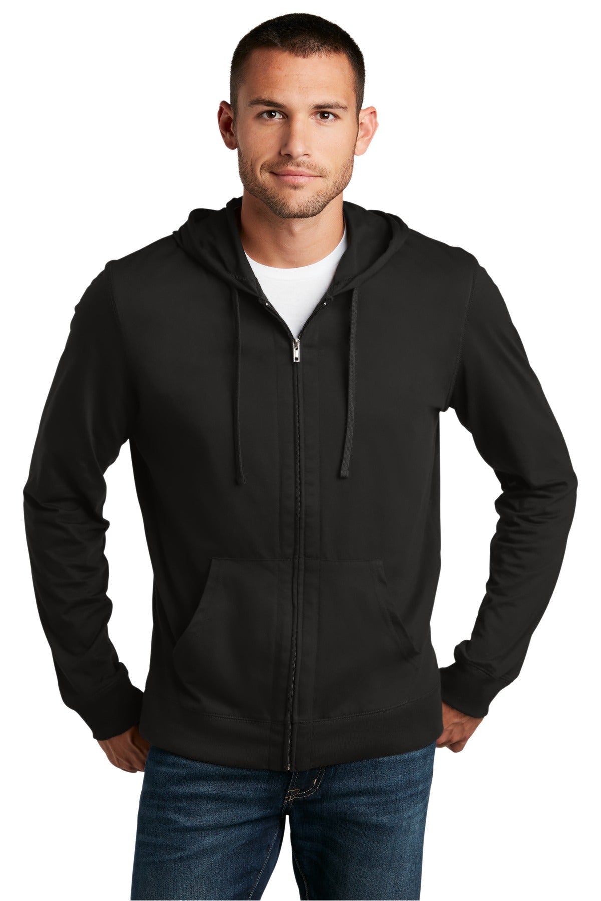 District® Jersey Full-Zip Hoodie. DT1100 - DFW Impression