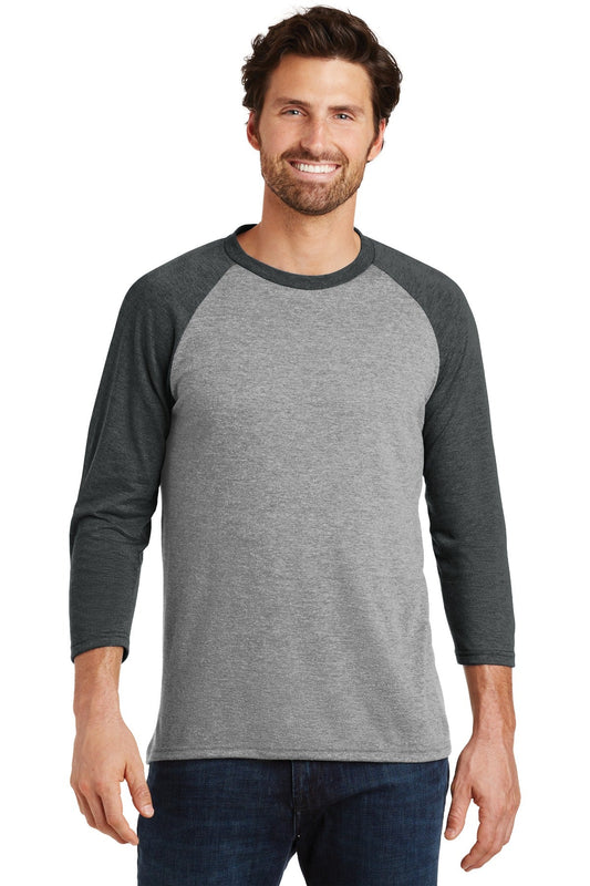 District ® Perfect Tri® 3/4-Sleeve Raglan. DM136 - DFW Impression