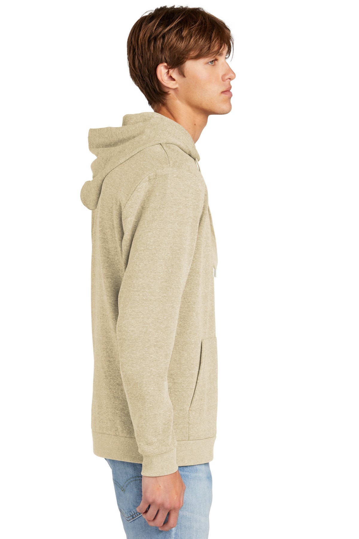 District® Perfect Tri® Fleece Pullover Hoodie DT1300 [Desert Tan Heather] - DFW Impression