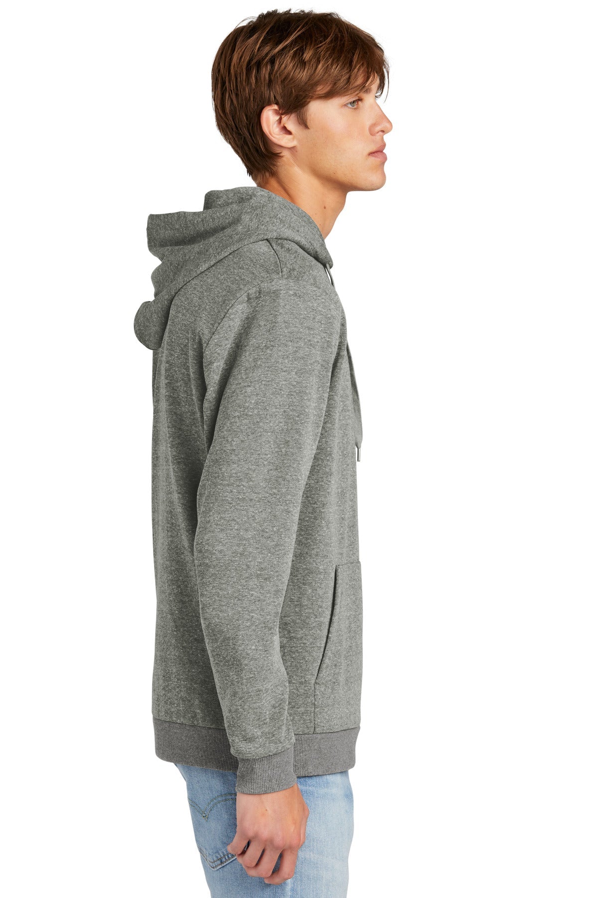 District® Perfect Tri® Fleece Pullover Hoodie DT1300 [Heathered Charcoal] - DFW Impression