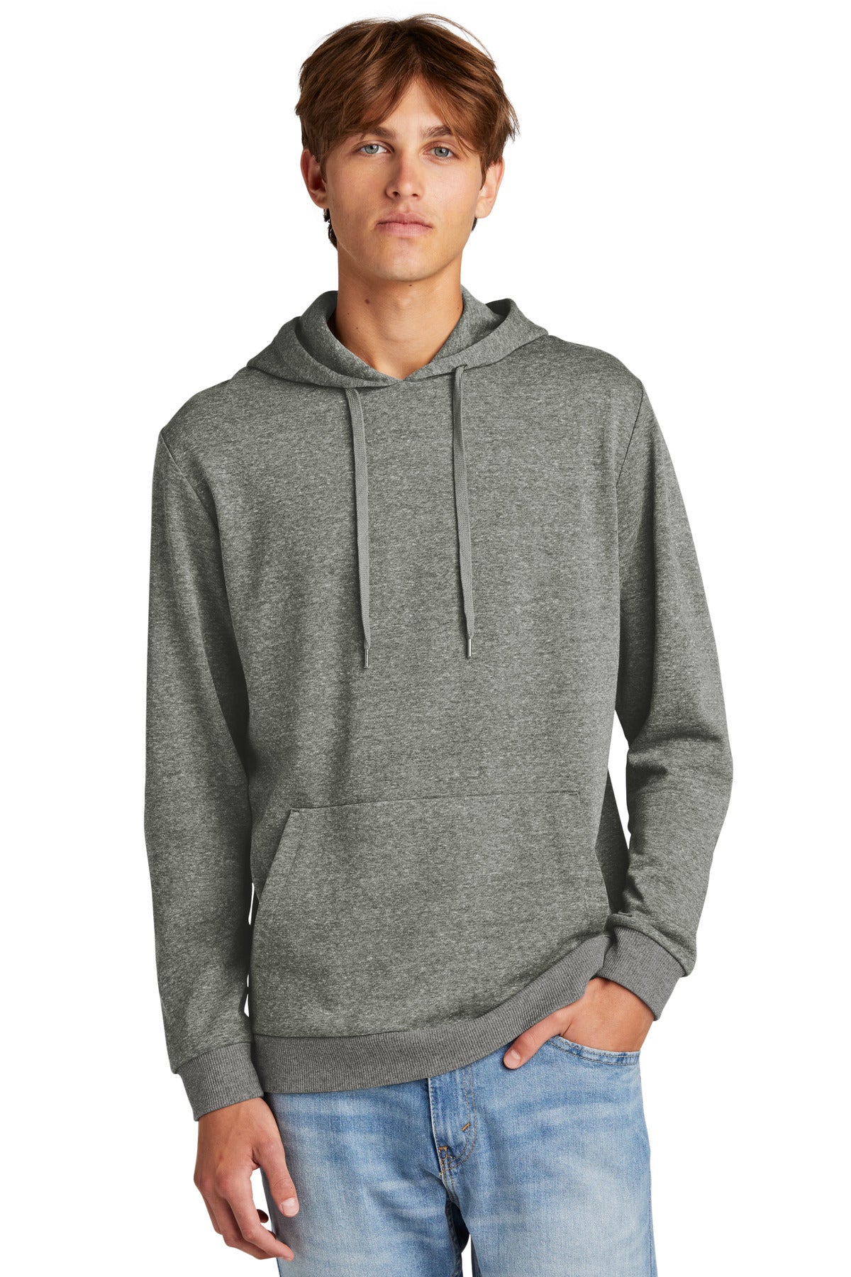 District® Perfect Tri® Fleece Pullover Hoodie DT1300 [Heathered Charcoal] - DFW Impression