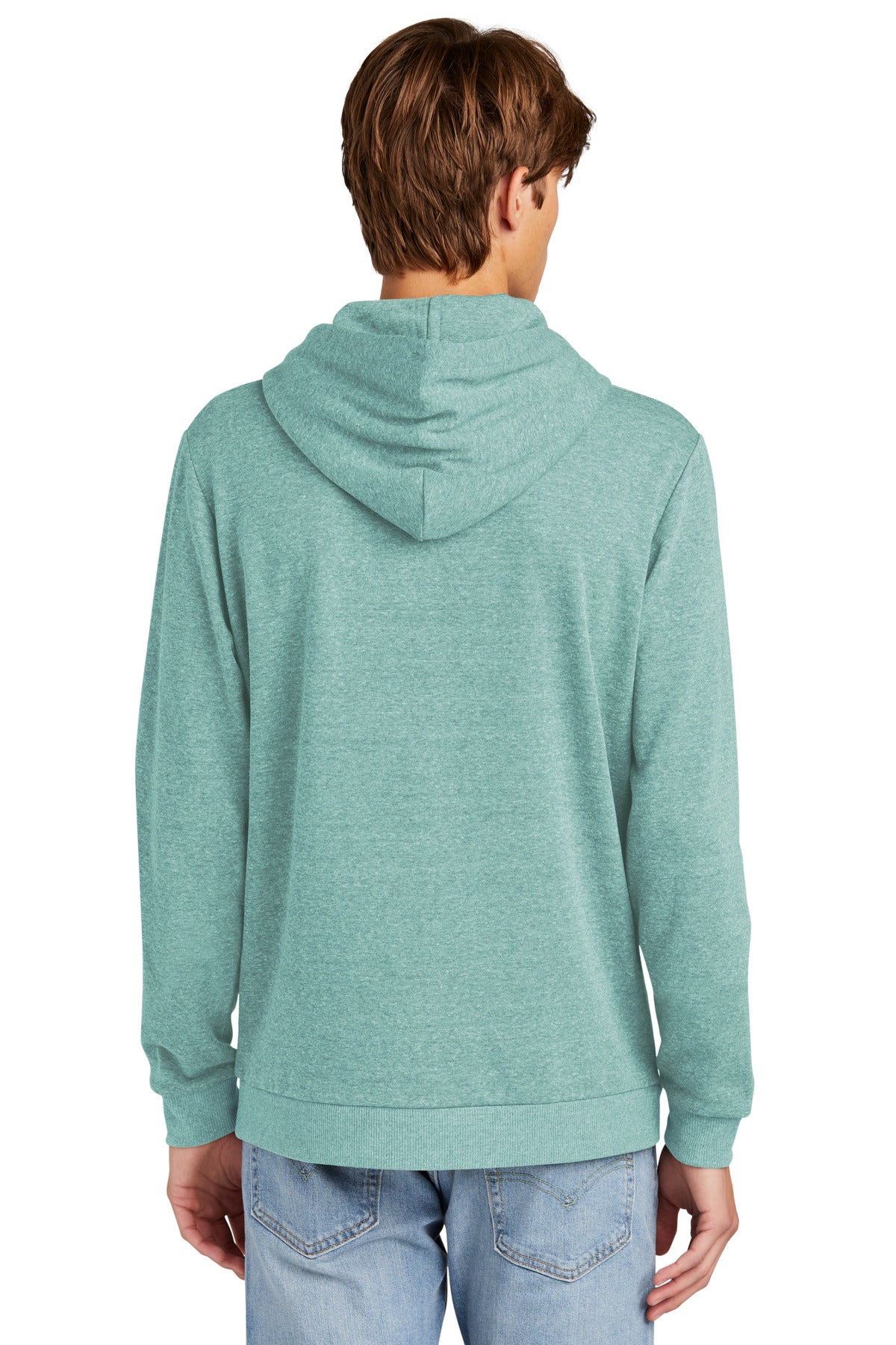 District® Perfect Tri® Fleece Pullover Hoodie DT1300 [Heathered Eucalyptus Blue] - DFW Impression