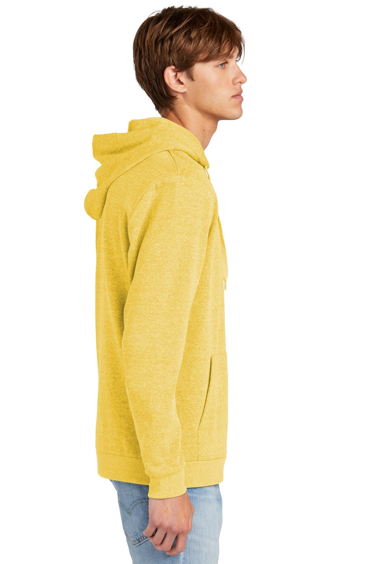 District® Perfect Tri® Fleece Pullover Hoodie DT1300 [Ochre Yellow Heather] - DFW Impression