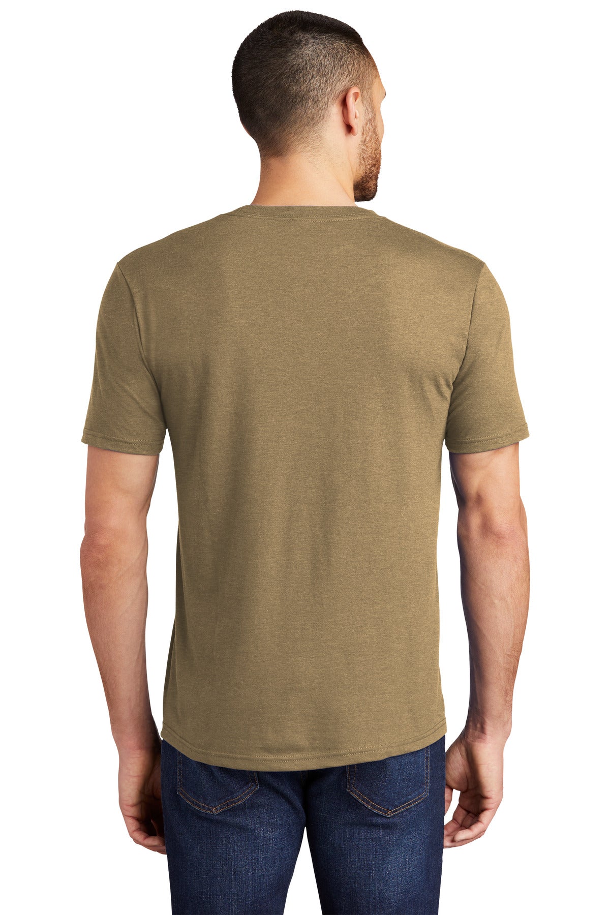 District ® Perfect Tri®Tee. DM130 [Coyote Brown Heather] - DFW Impression