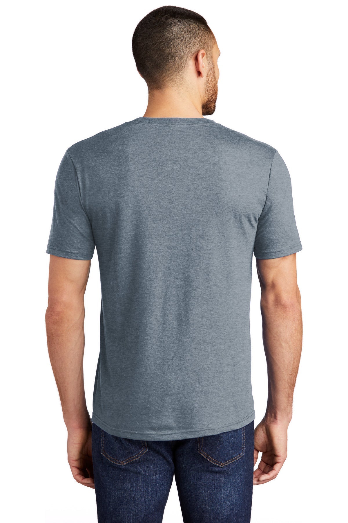 District ® Perfect Tri®Tee. DM130 [Flint Blue Heather] - DFW Impression