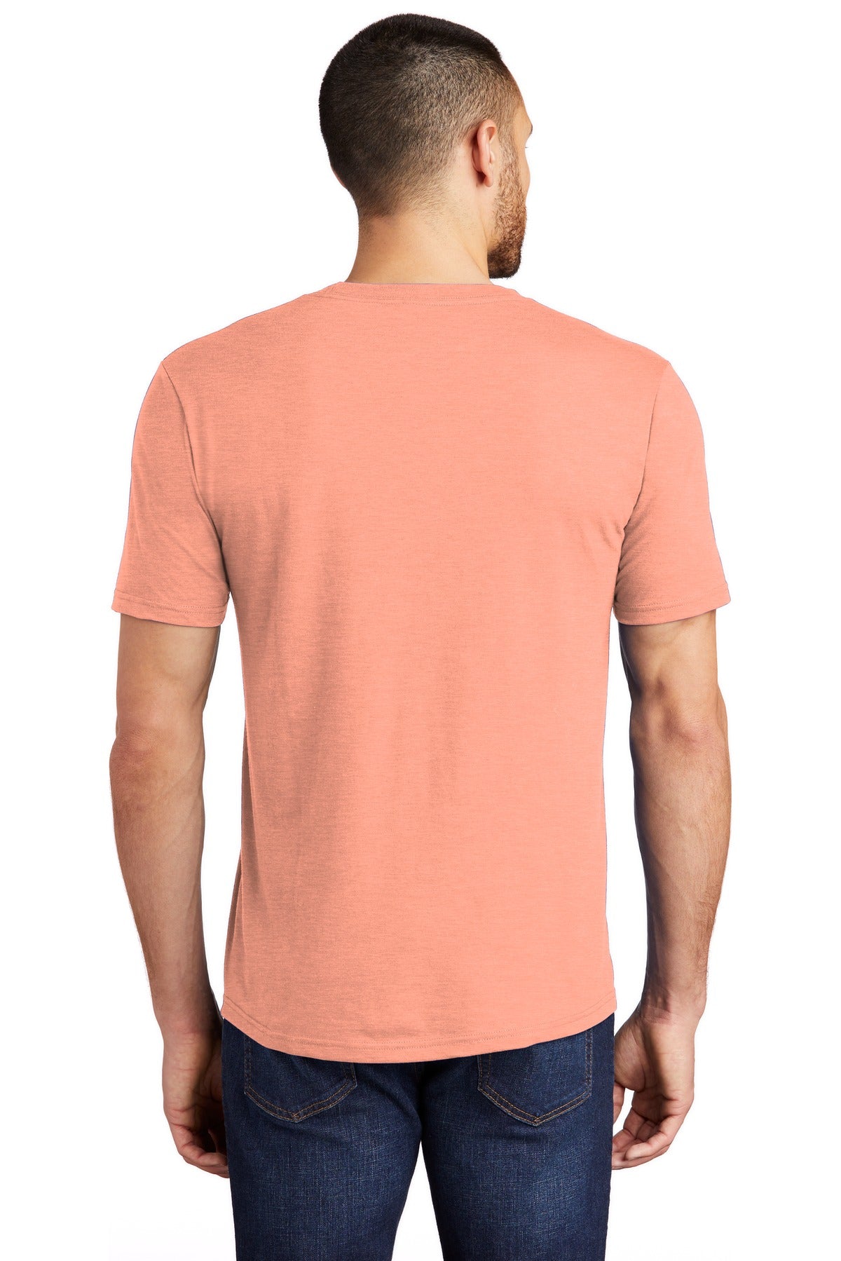 District ® Perfect Tri®Tee. DM130 [Heathered Dusty Peach] - DFW Impression