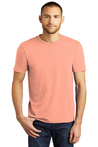 District ® Perfect Tri®Tee. DM130 [Heathered Dusty Peach] - DFW Impression