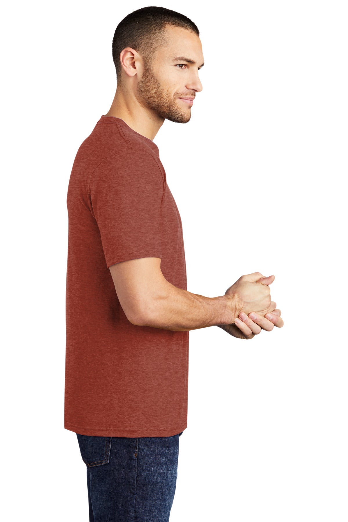 District ® Perfect Tri®Tee. DM130 [Heathered Russet] - DFW Impression