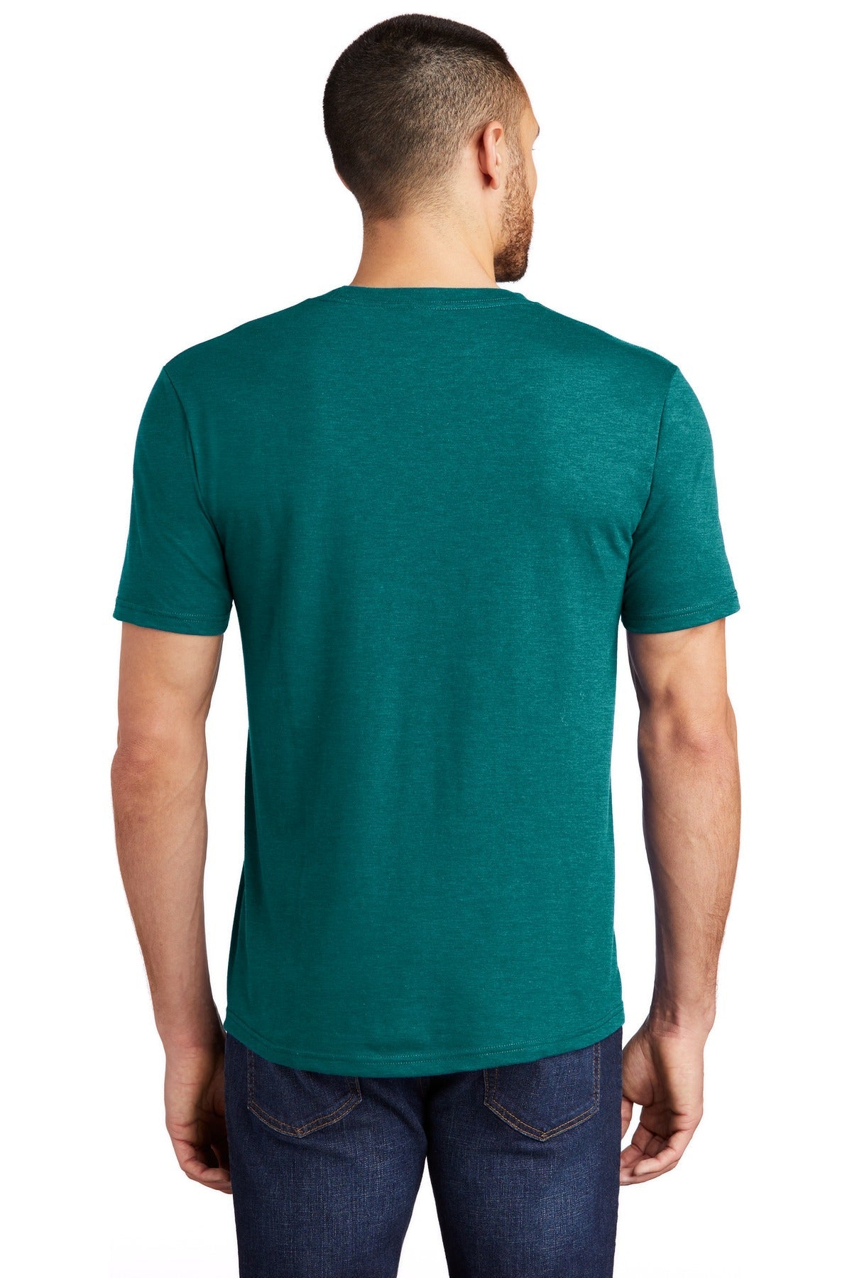 District ® Perfect Tri®Tee. DM130 [Heathered Teal] - DFW Impression