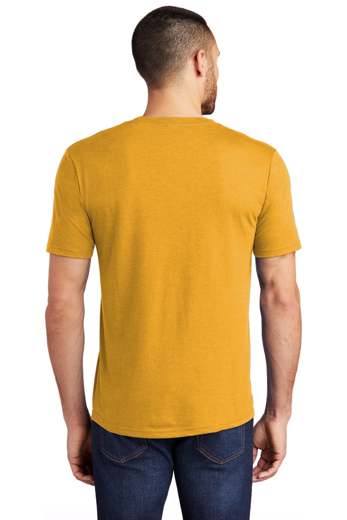 District ® Perfect Tri®Tee. DM130 [Ochre Yellow Heather] - DFW Impression