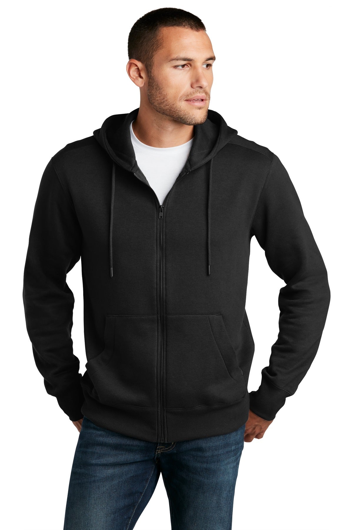 District ® Perfect Weight ® Fleece Full-Zip Hoodie DT1103 - DFW Impression