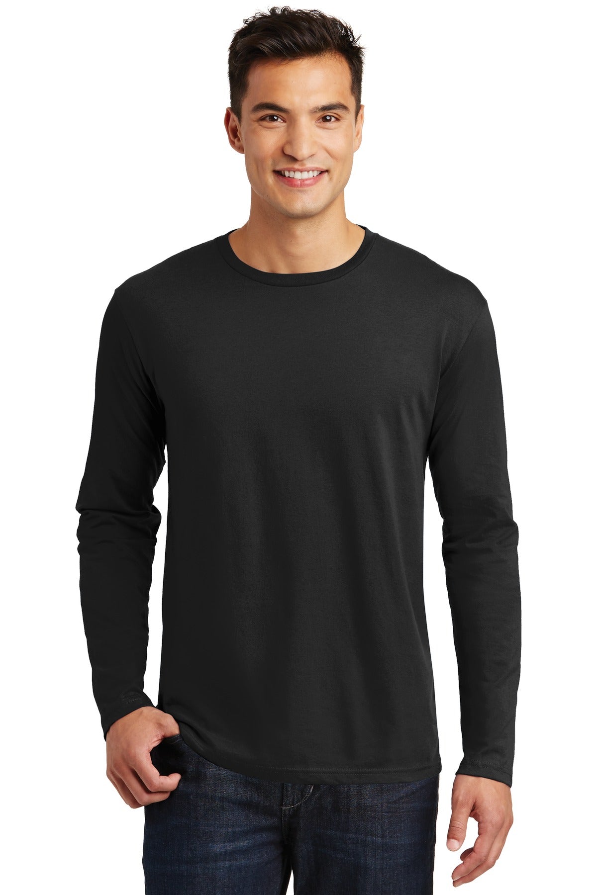 District ® Perfect Weight® Long Sleeve Tee. DT105 - DFW Impression