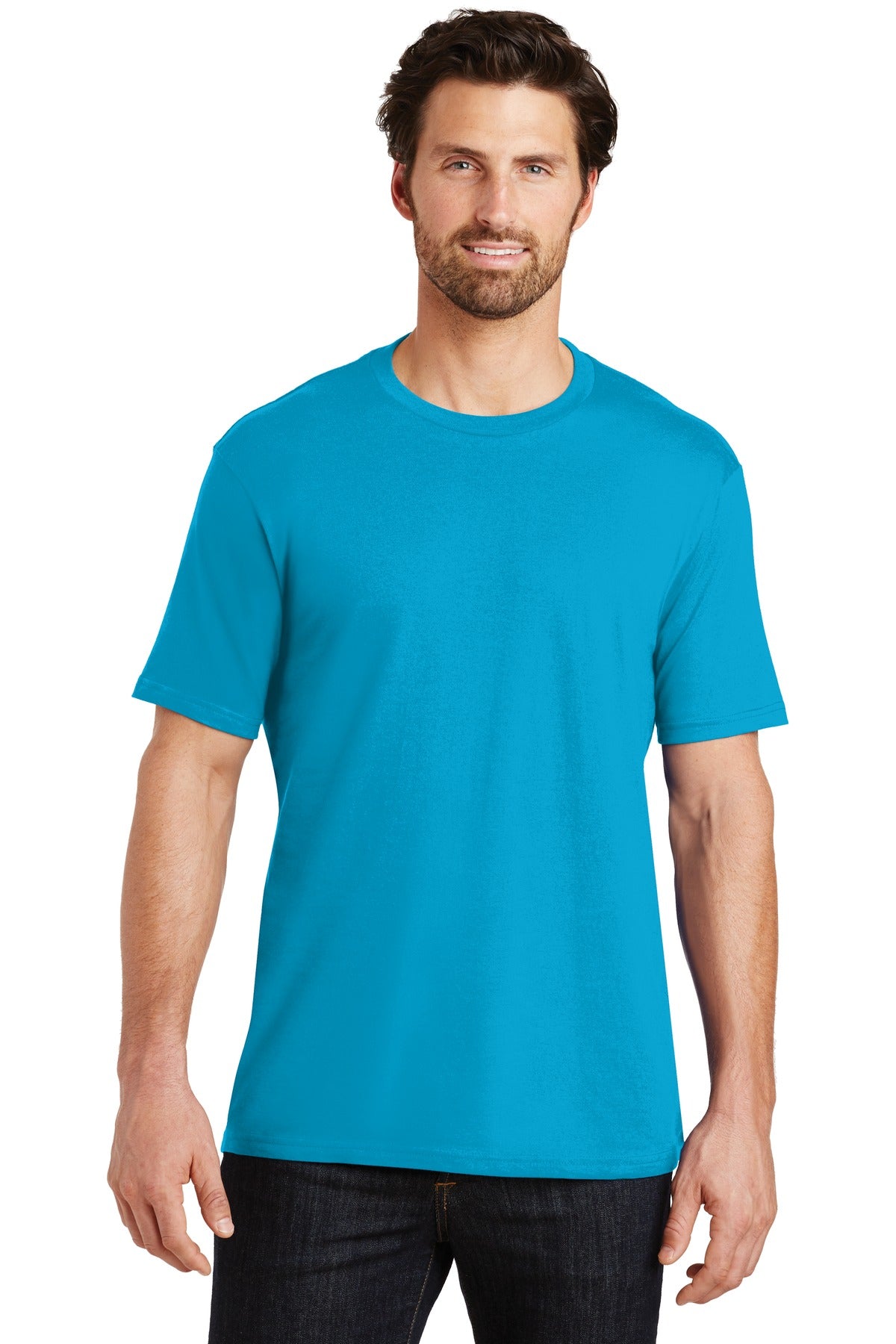 District® Perfect Weight®Tee. DT104 [Bright Turquoise] - DFW Impression