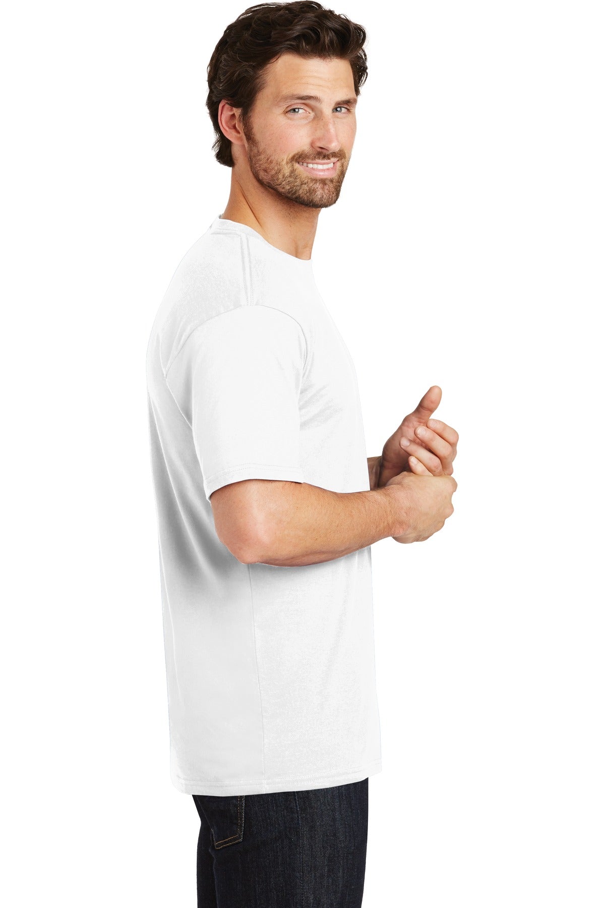 District® Perfect Weight®Tee. DT104 [Bright White] - DFW Impression