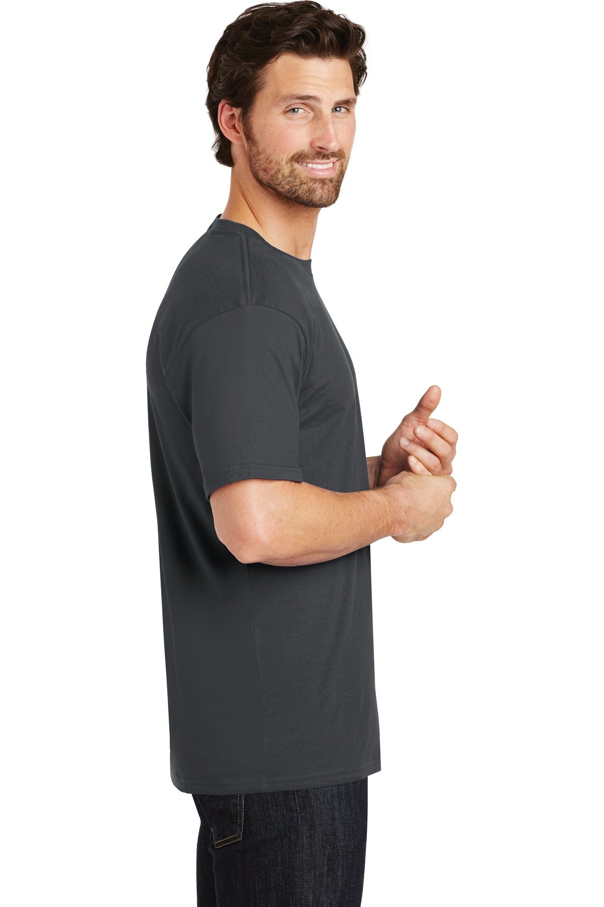 District® Perfect Weight®Tee. DT104 [Charcoal] - DFW Impression