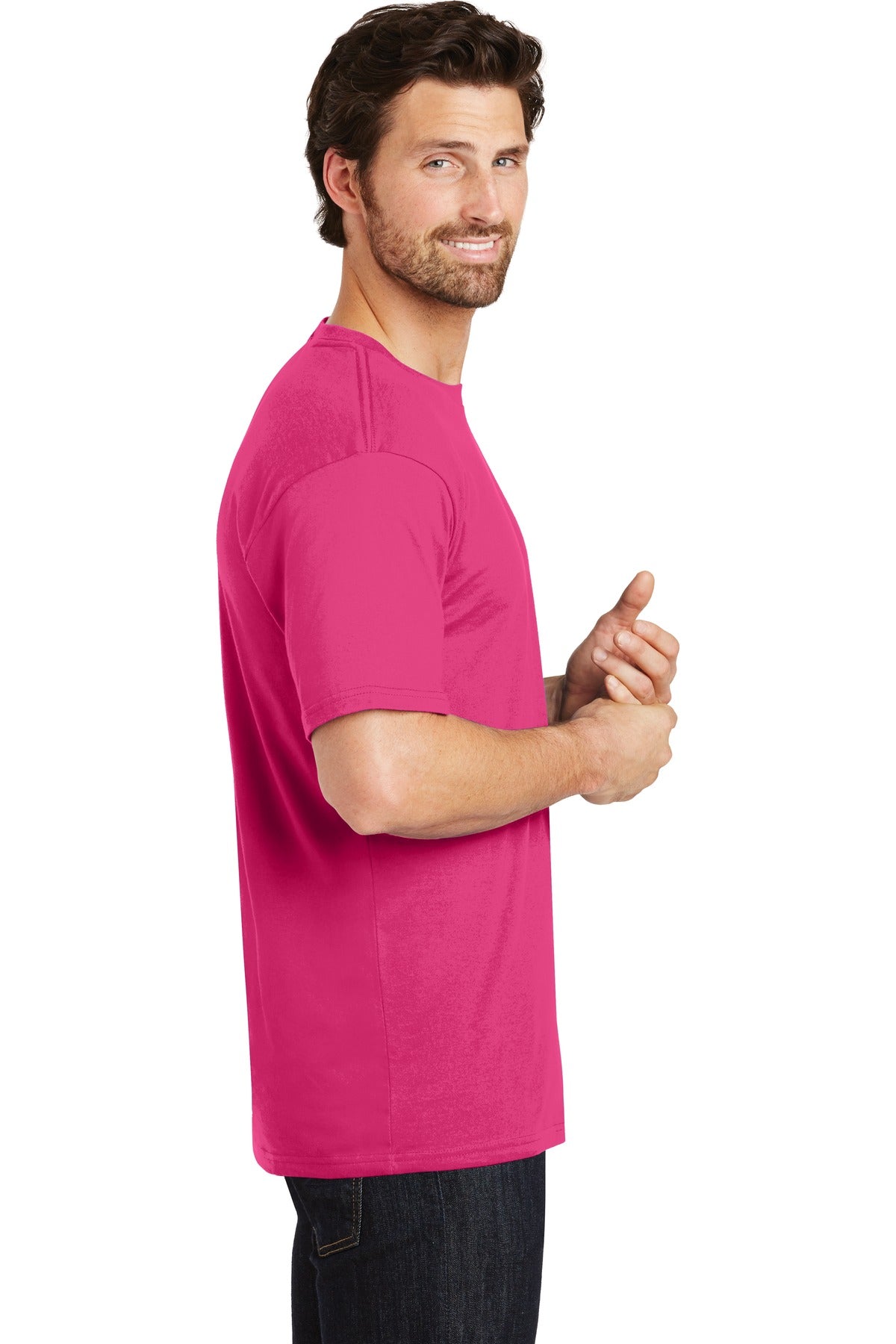 District® Perfect Weight®Tee. DT104 [Dark Fuchsia] - DFW Impression