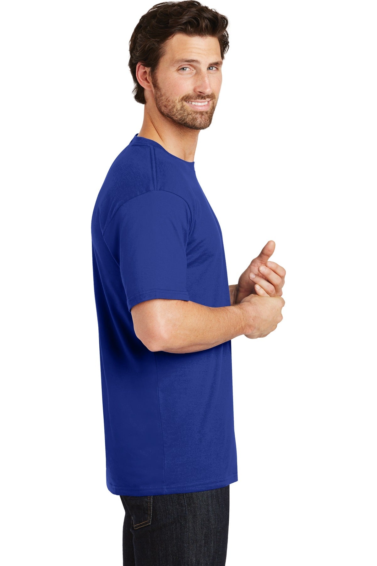 District® Perfect Weight®Tee. DT104 [Deep Royal] - DFW Impression