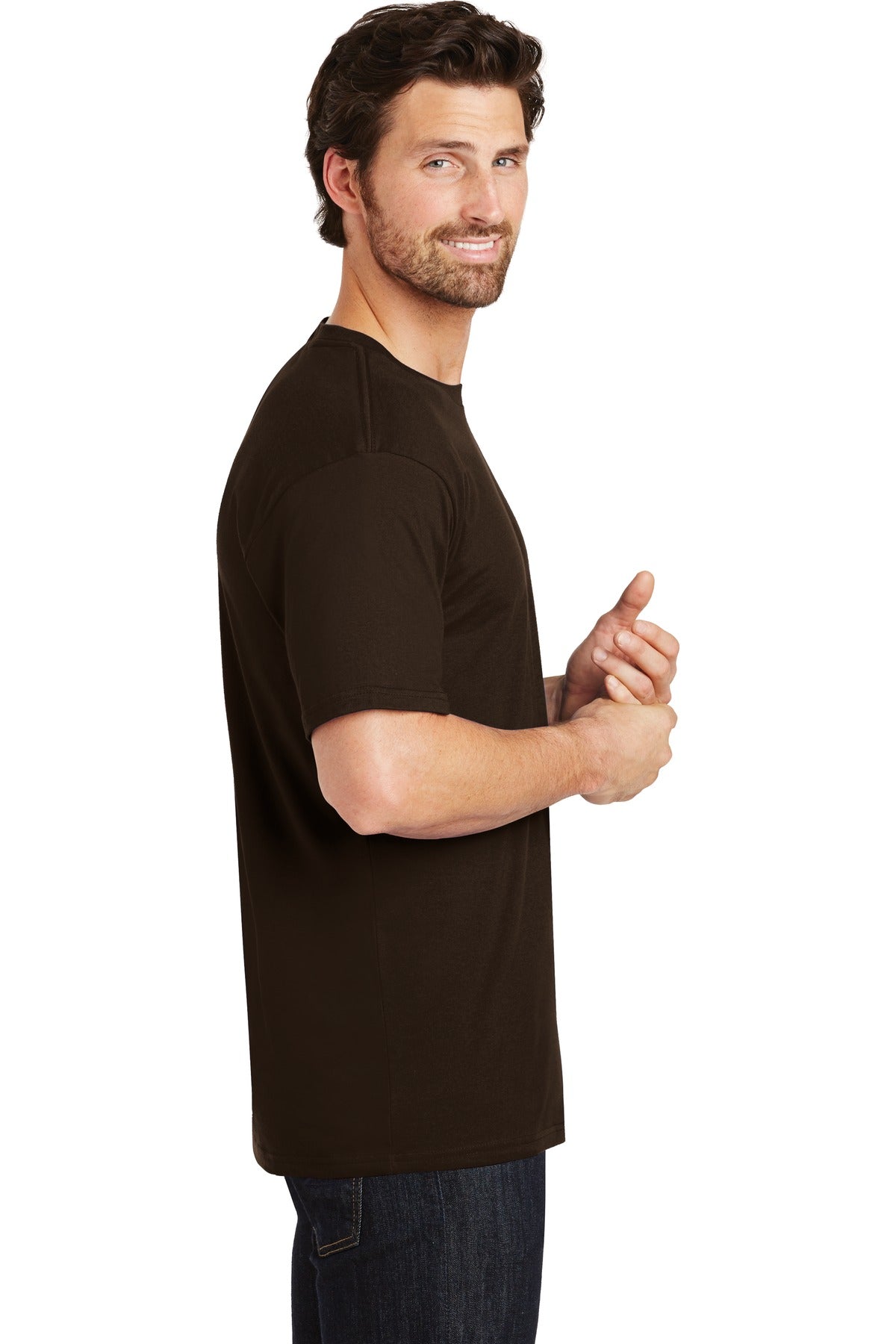 District® Perfect Weight®Tee. DT104 [Espresso] - DFW Impression