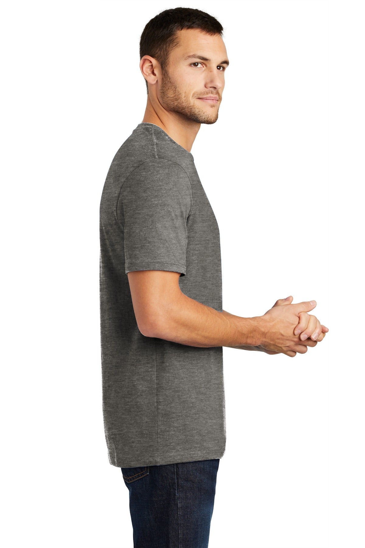 District® Perfect Weight®Tee. DT104 [Heathered Charcoal] - DFW Impression