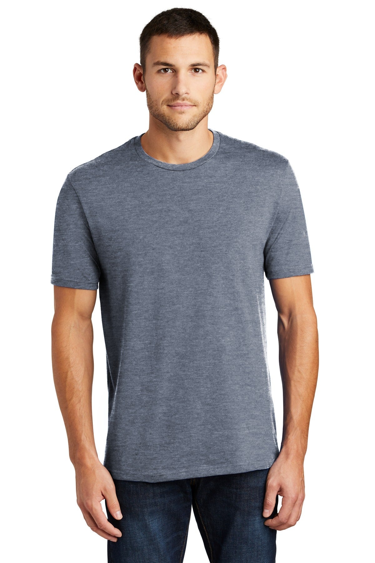 District® Perfect Weight®Tee. DT104 [Heathered Navy] - DFW Impression