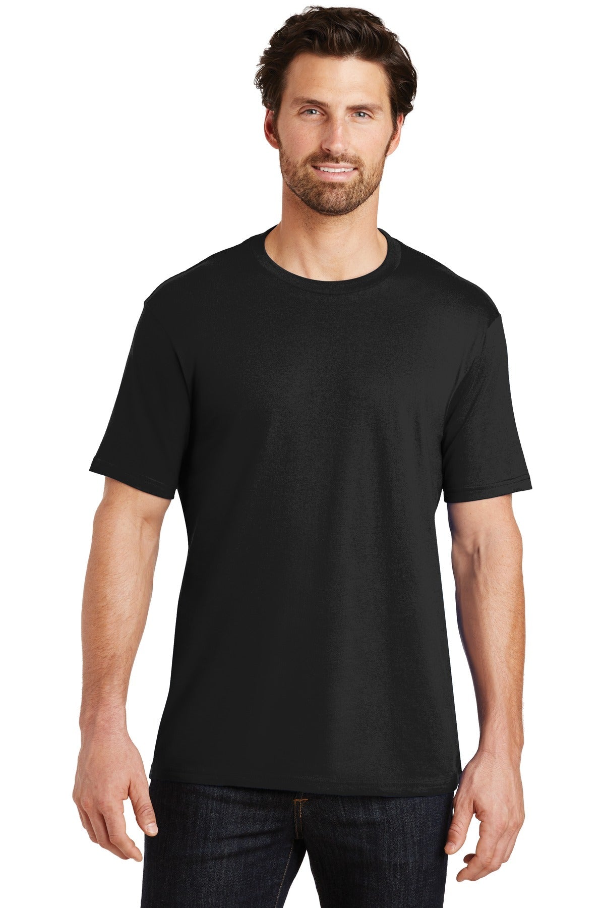 District® Perfect Weight®Tee. DT104 [Jet Black] - DFW Impression