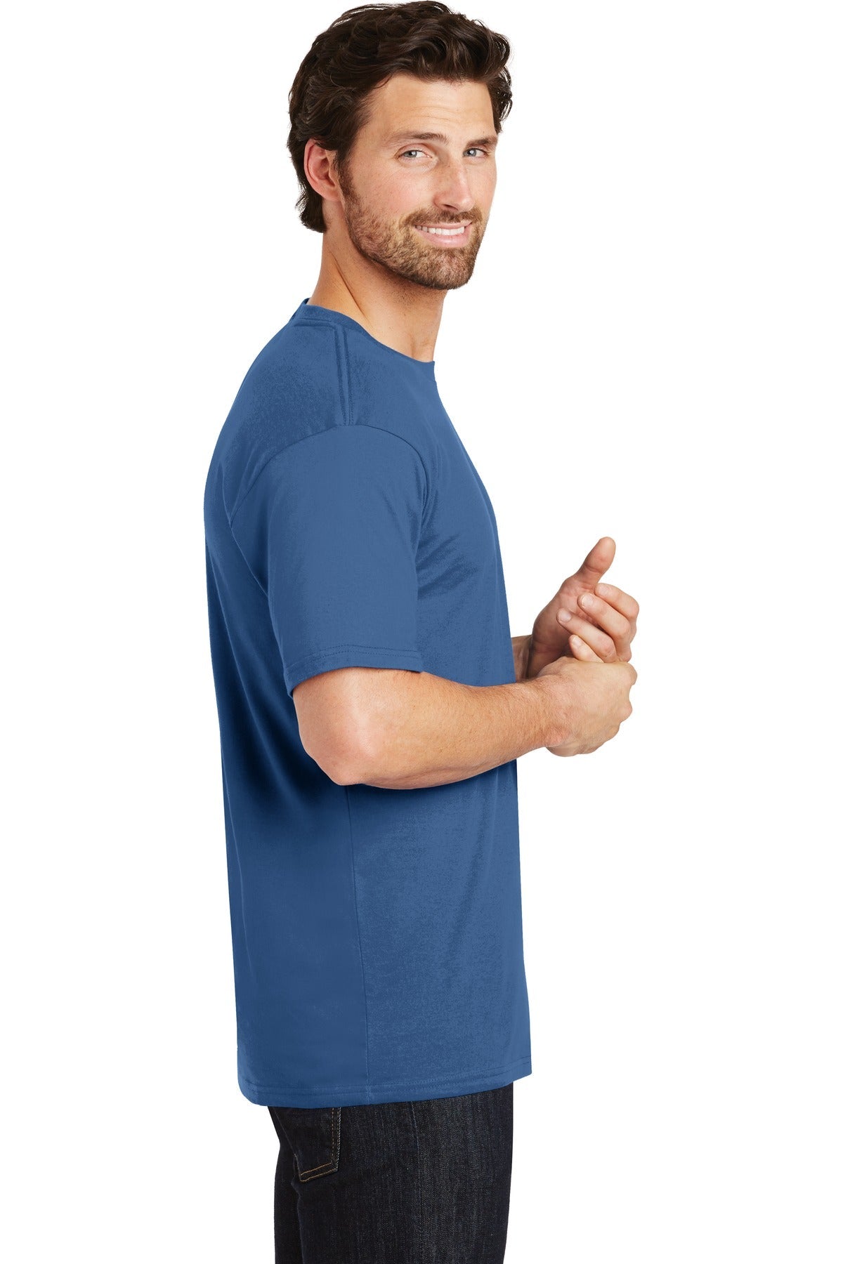 District® Perfect Weight®Tee. DT104 [Maritime Blue] - DFW Impression