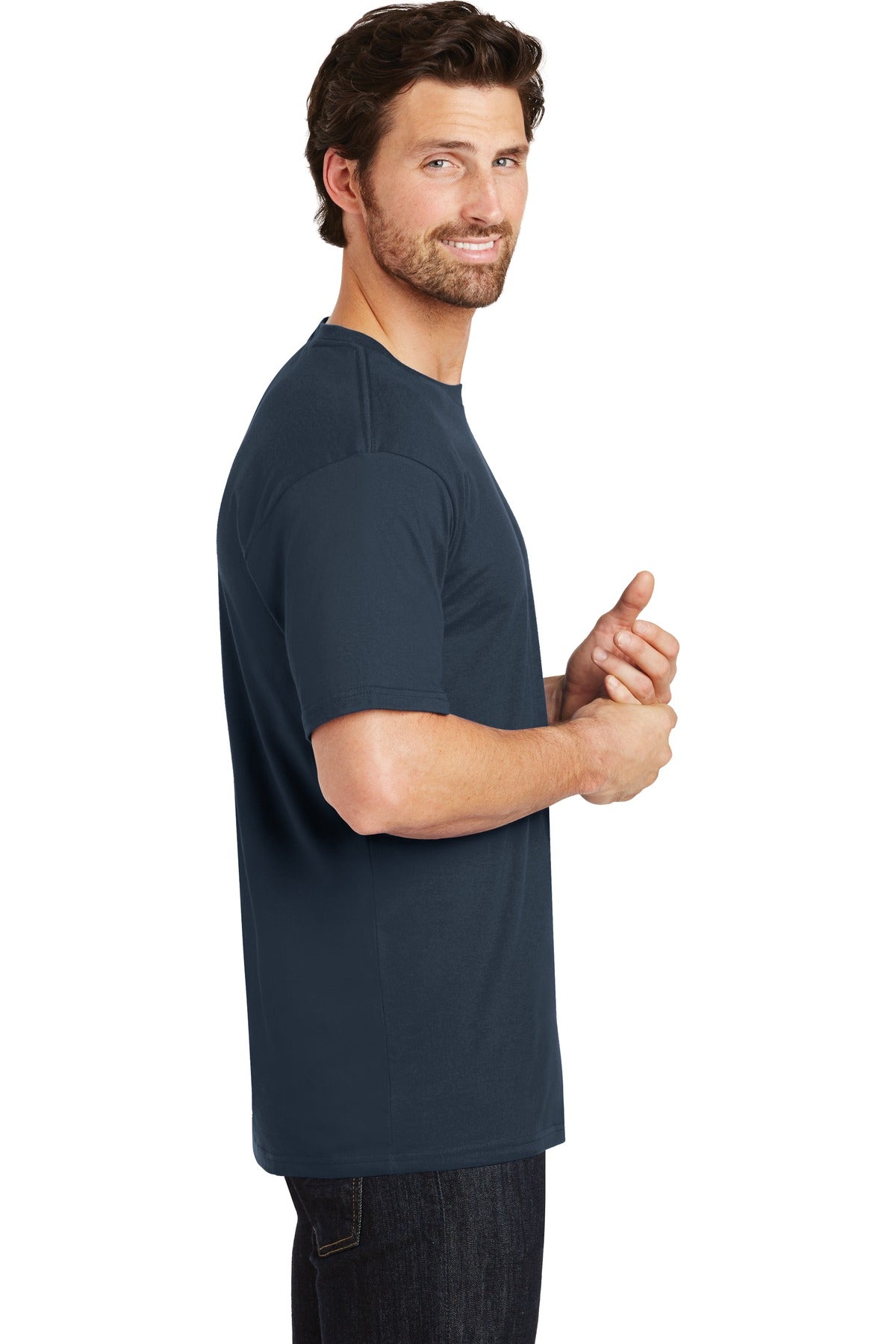 District® Perfect Weight®Tee. DT104 [New Navy] - DFW Impression