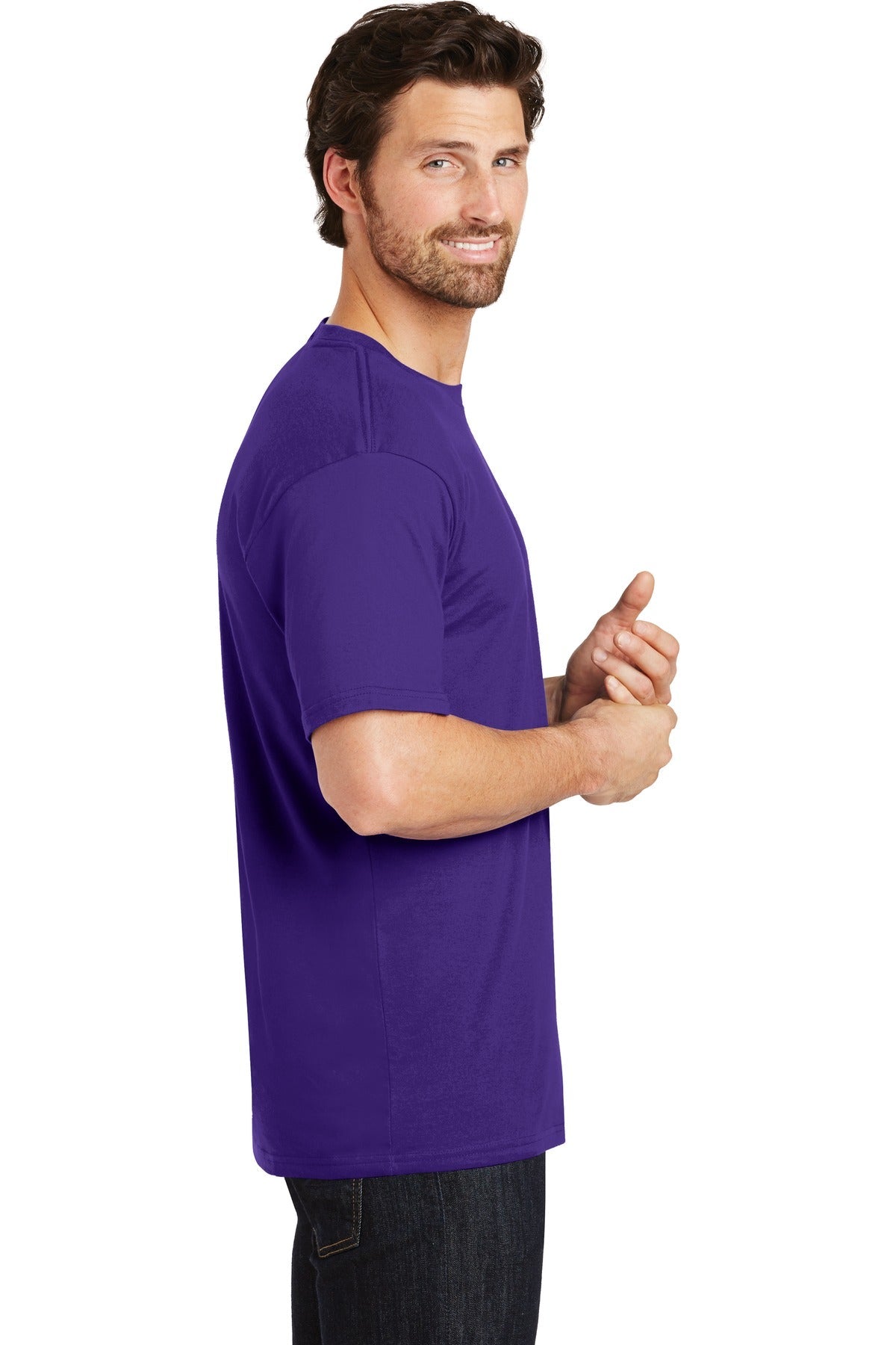 District® Perfect Weight®Tee. DT104 [Purple] - DFW Impression