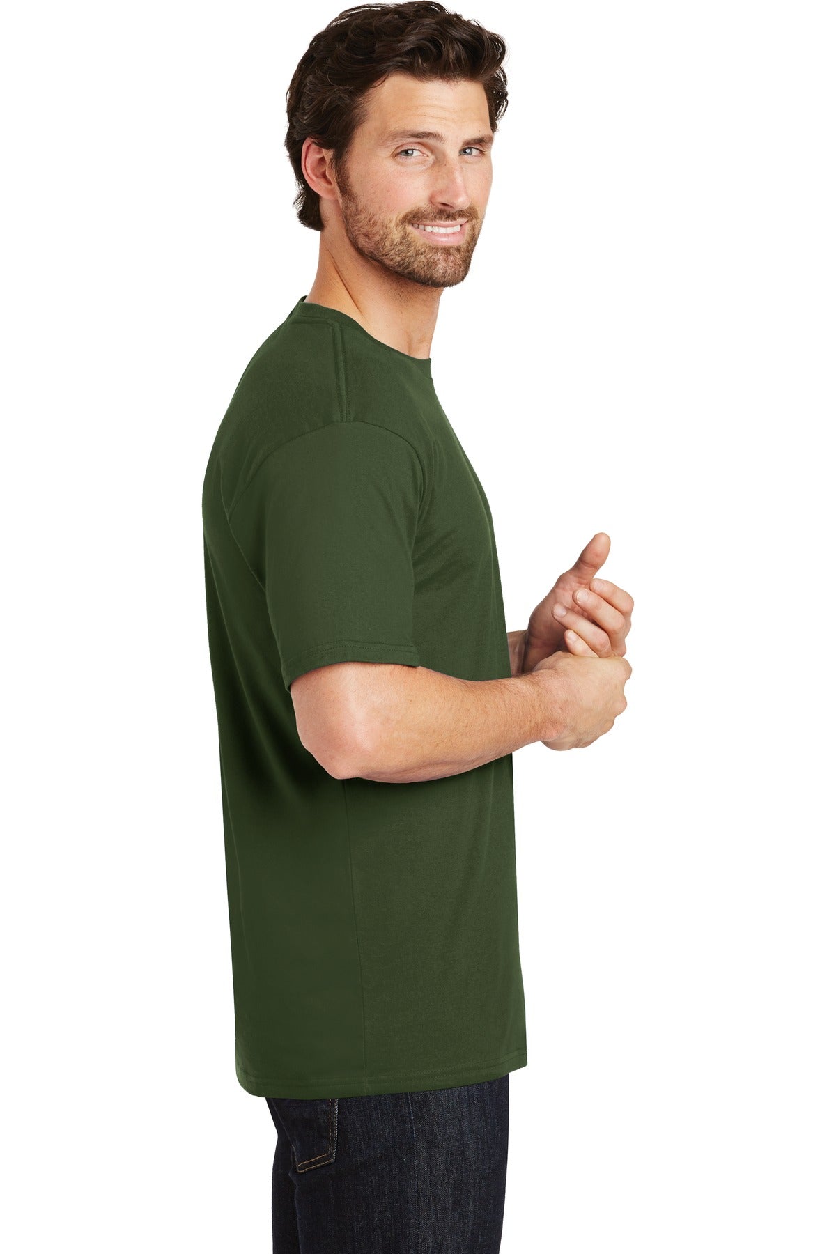 District® Perfect Weight®Tee. DT104 [Thyme Green] - DFW Impression