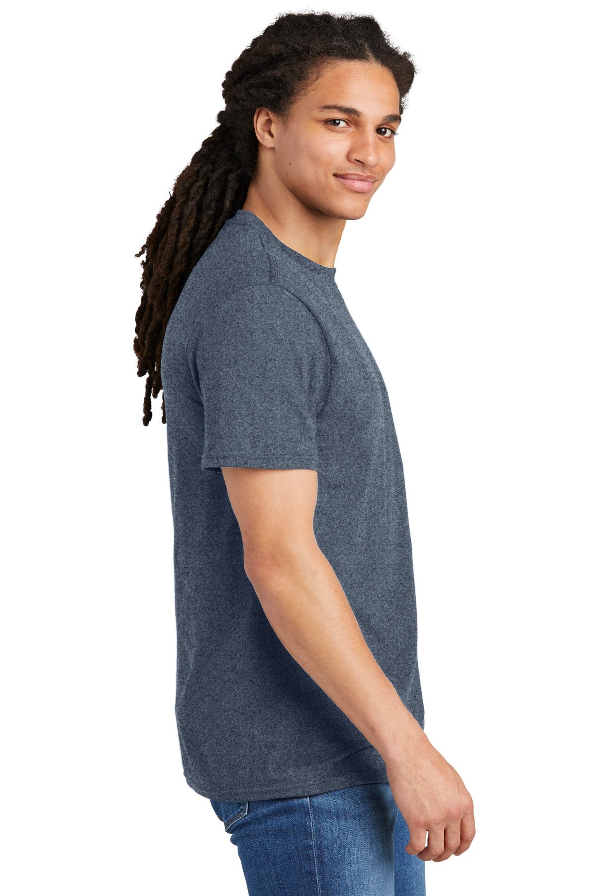 District® The Concert Tee® DT5000 [Heathered Navy] - DFW Impression