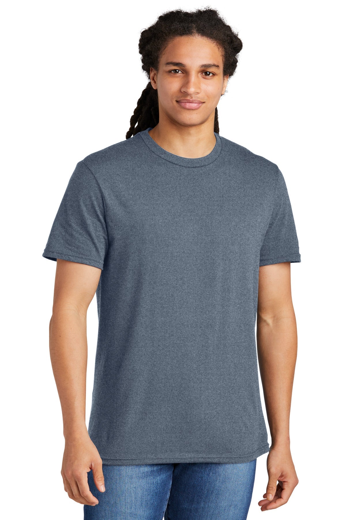 District® The Concert Tee® DT5000 [Heathered Navy] - DFW Impression