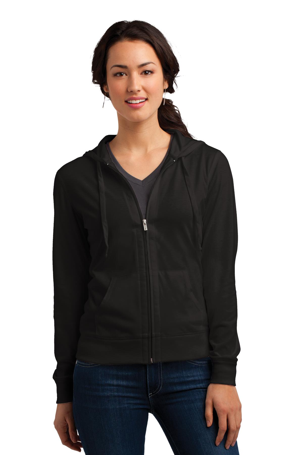 District® Women's Fitted Jersey Full-Zip Hoodie. DT2100 - DFW Impression