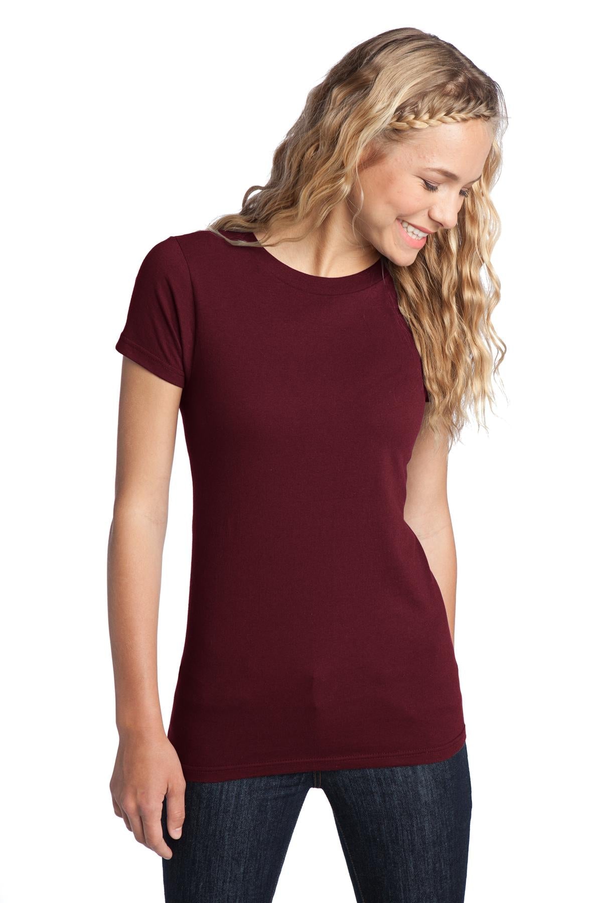 District® Women's Fitted The Concert Tee® DT5001 [Maroon] - DFW Impression