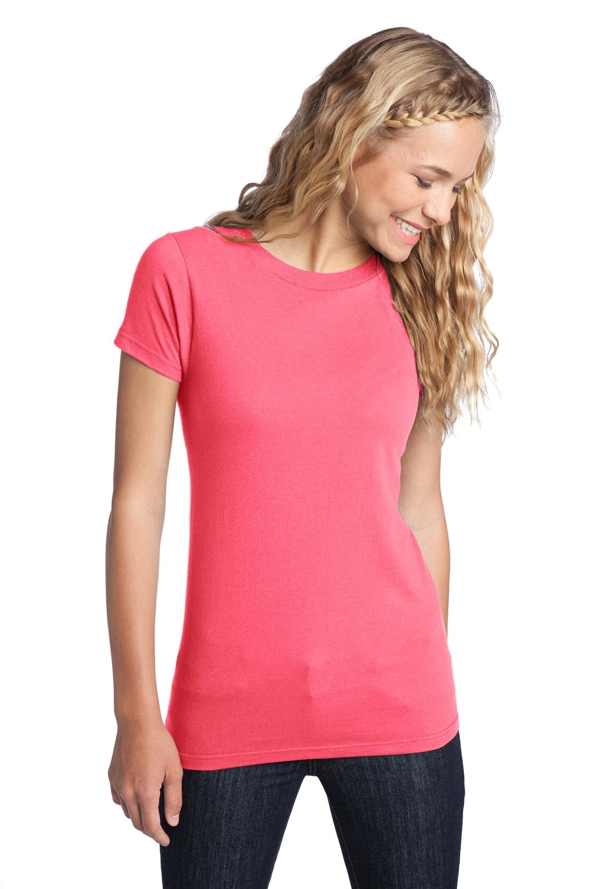 District® Women's Fitted The Concert Tee® DT5001 [Neon Pink] - DFW Impression