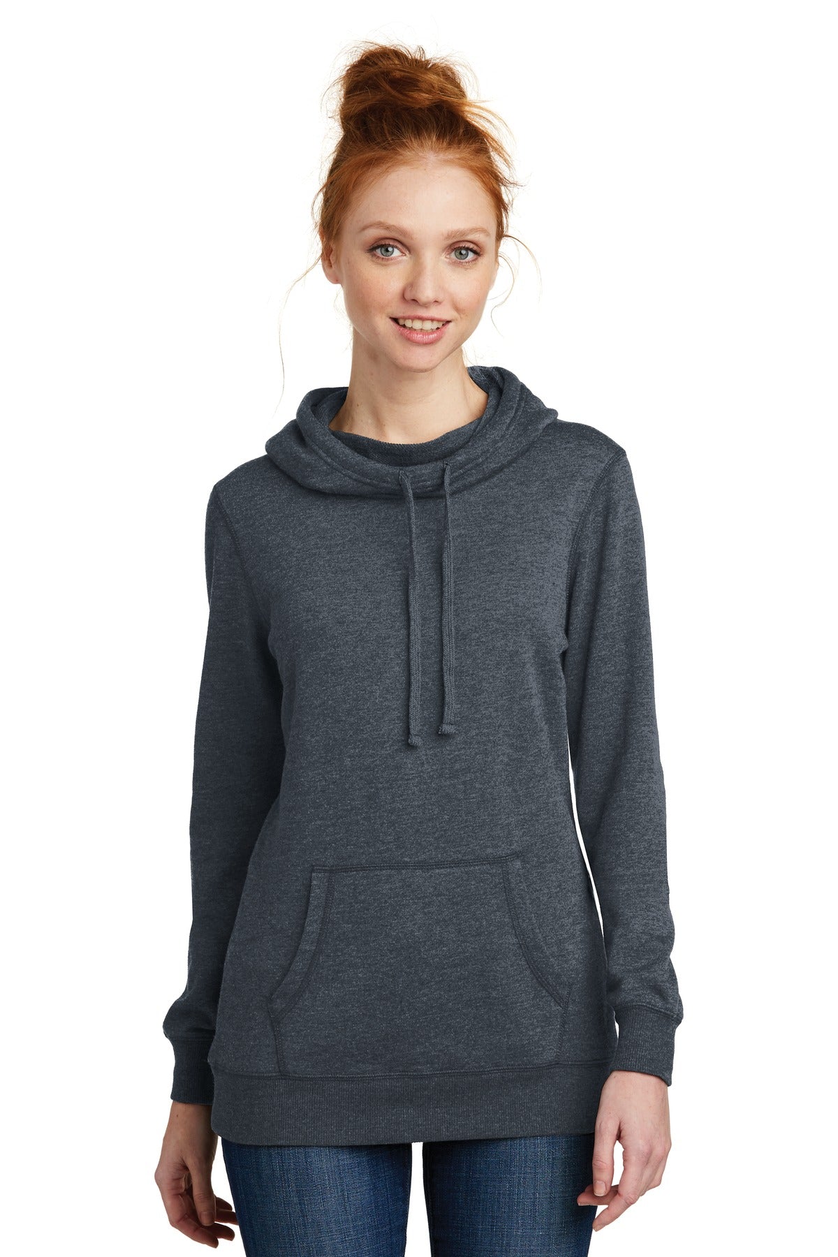 District ® Women's Lightweight Fleece Hoodie. DM493 - DFW Impression