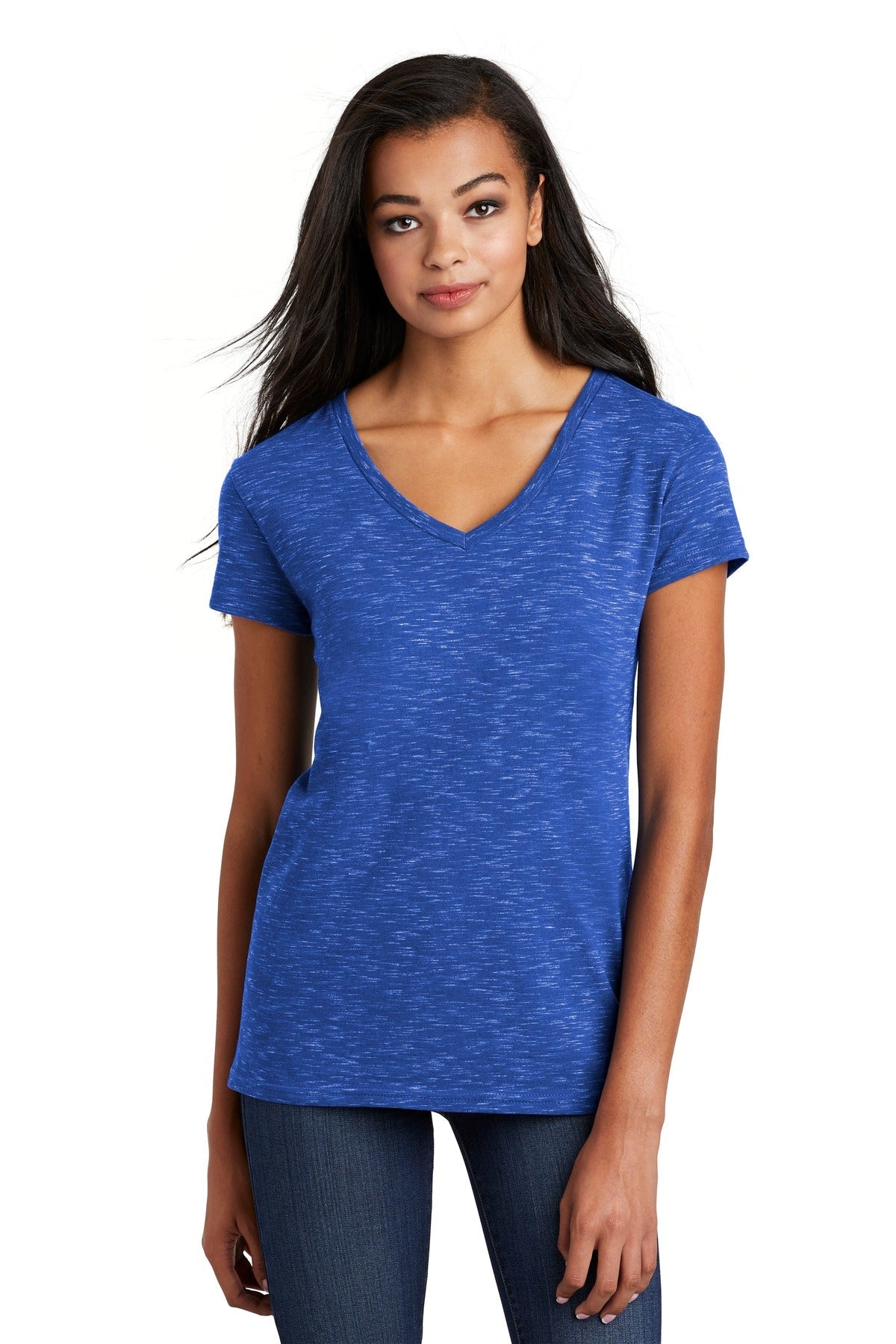 District ® Women's Medal V-Neck Tee. DT664 - DFW Impression