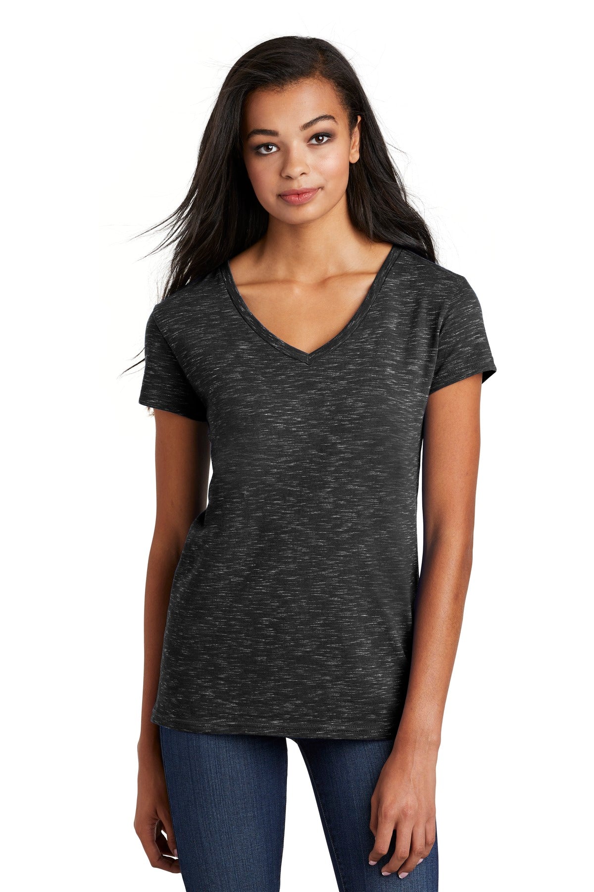 District ® Women's Medal V-Neck Tee. DT664 - DFW Impression