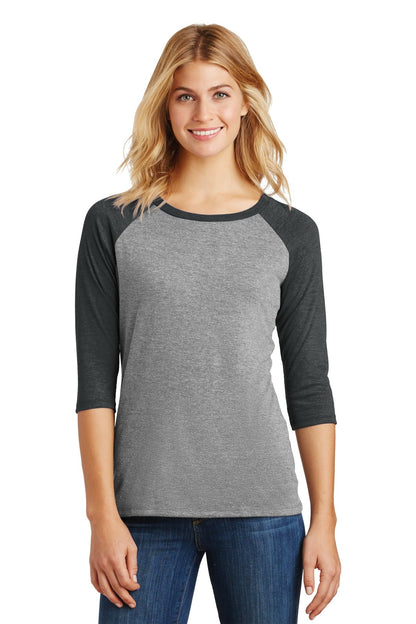 District® Women's Perfect Tri® 3/4-Sleeve Raglan. DM136L - DFW Impression