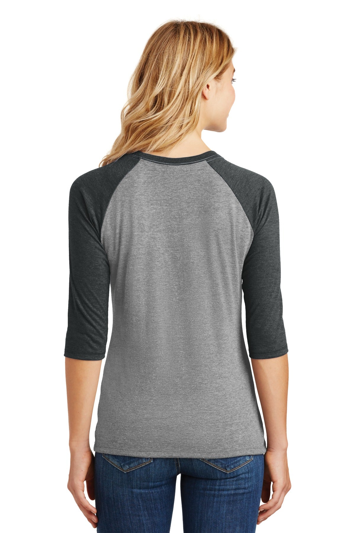 District® Women's Perfect Tri® 3/4-Sleeve Raglan. DM136L - DFW Impression