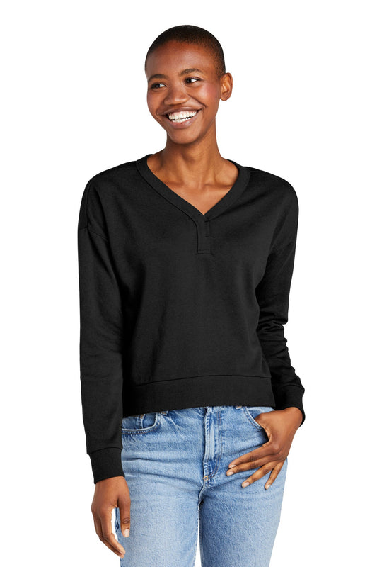 District® Women's Perfect Tri® Fleece V-Neck Sweatshirt DT1312 - DFW Impression