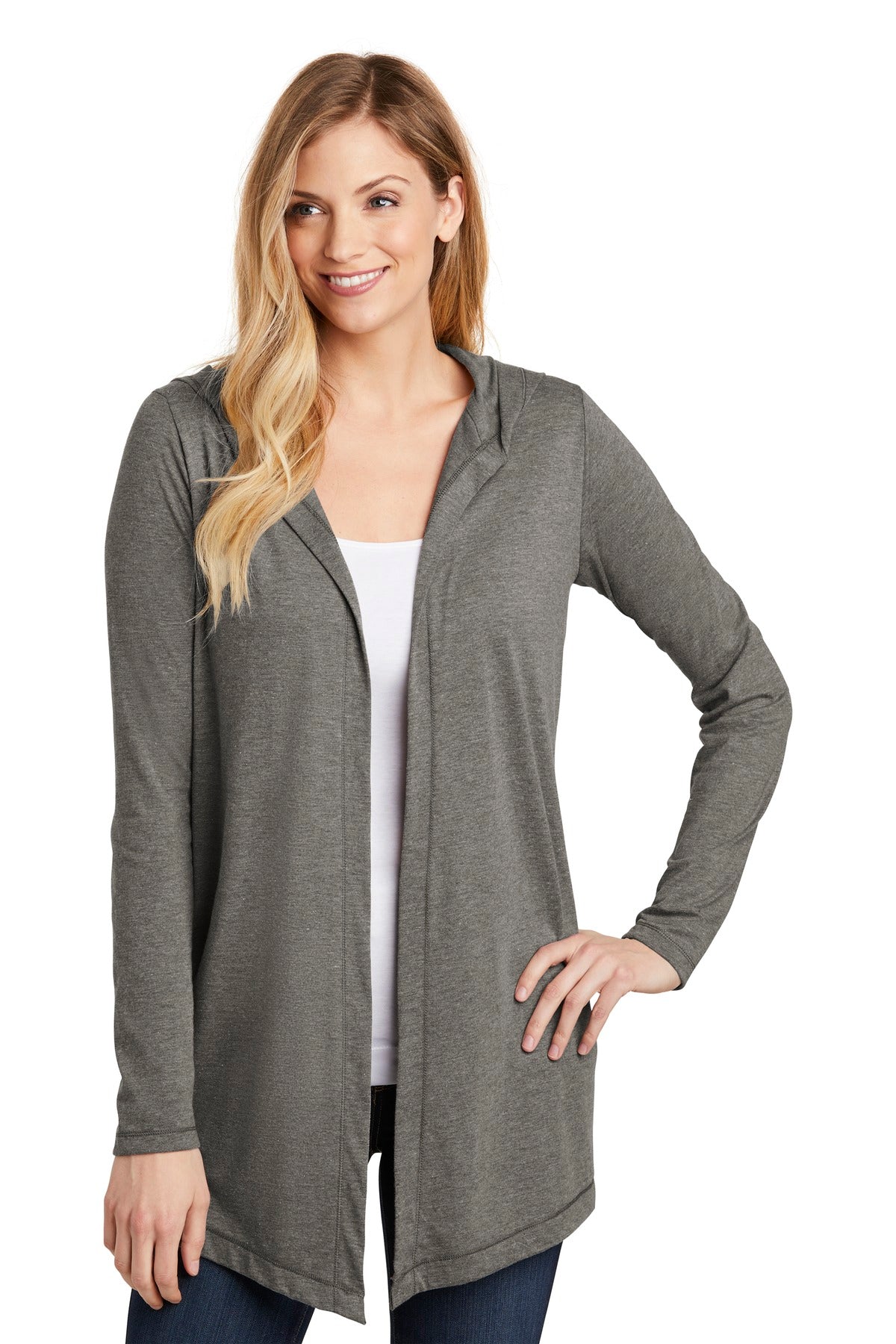 District ® Women's Perfect Tri ® Hooded Cardigan. DT156 - DFW Impression