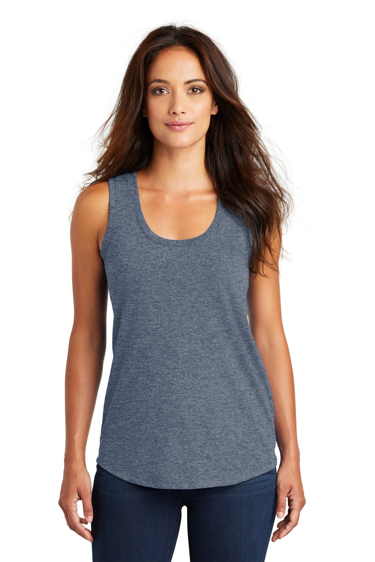 District ® Women's Perfect Tri® Racerback Tank. DM138L [Navy Frost] - DFW Impression