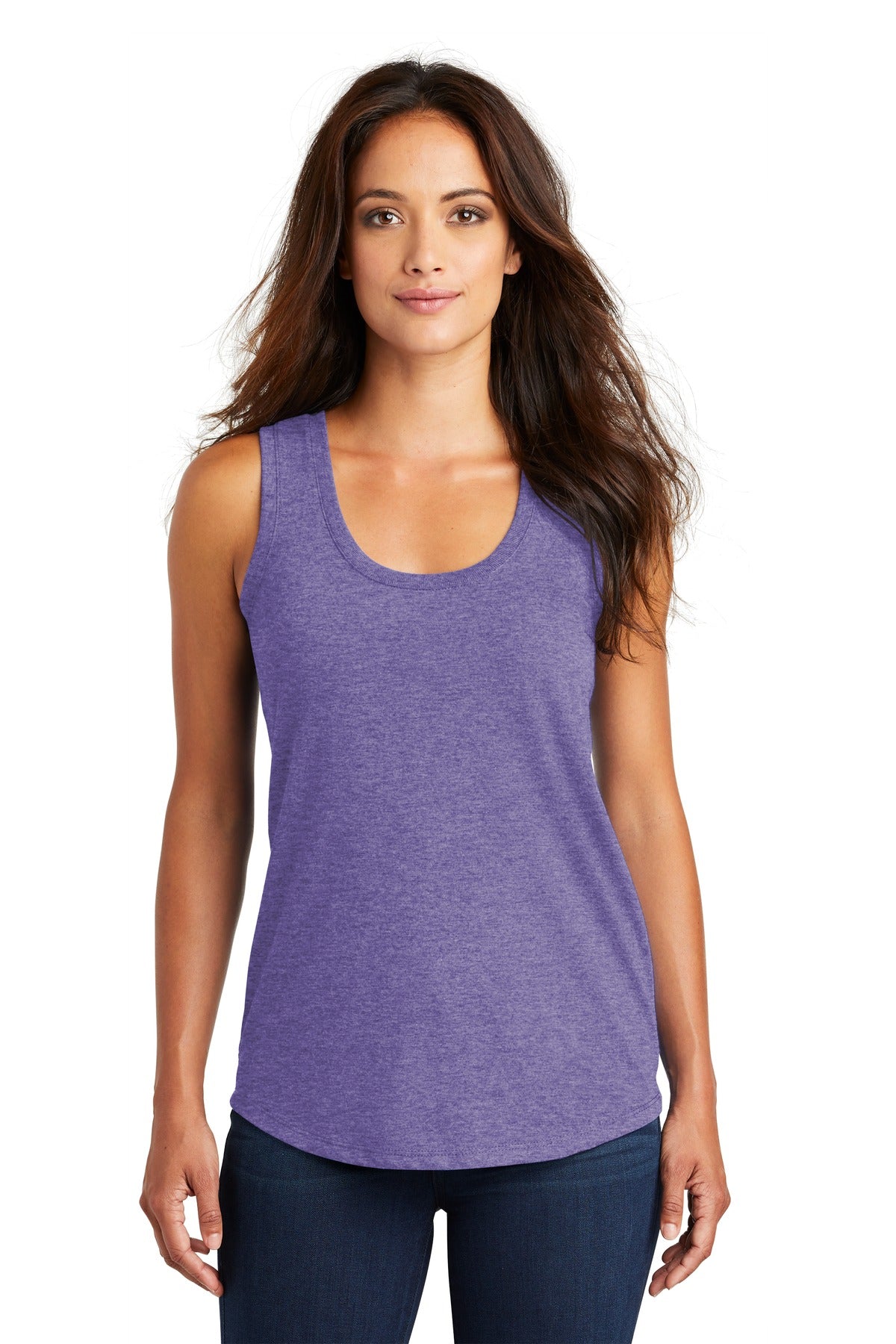 District ® Women's Perfect Tri® Racerback Tank. DM138L [Purple Frost] - DFW Impression