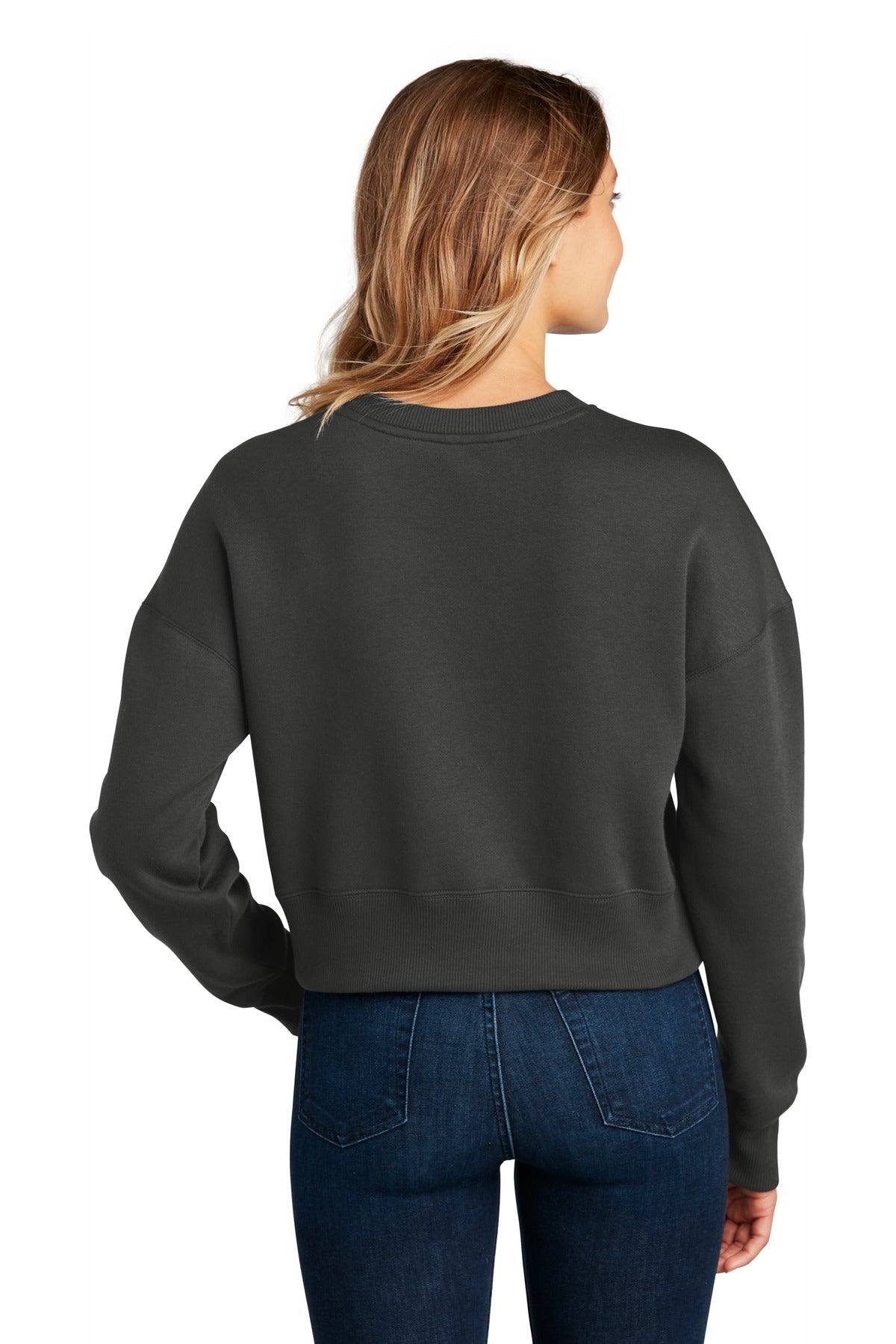 District ® Women's Perfect Weight ® Fleece Cropped Crew DT1105 - DFW Impression