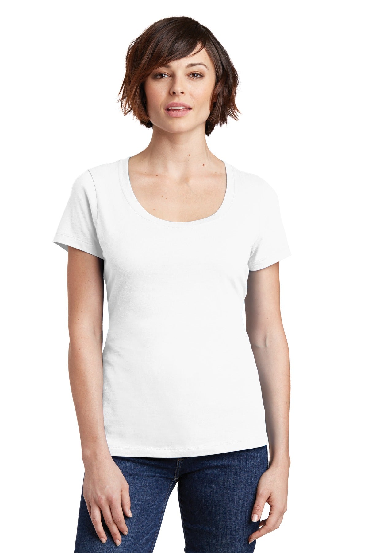 District® Women's Perfect Weight® Scoop Tee. DM106L - DFW Impression