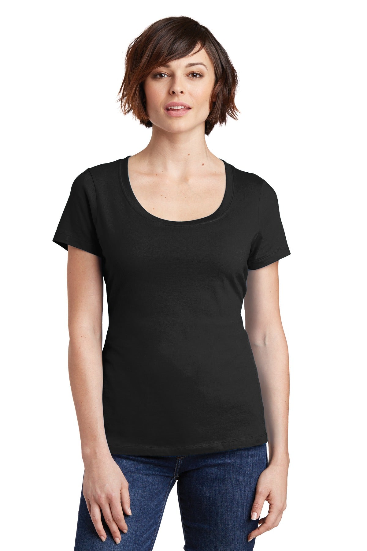 District® Women's Perfect Weight® Scoop Tee. DM106L - DFW Impression