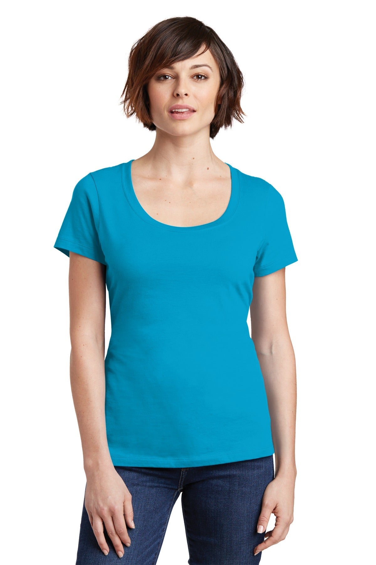 District® Women's Perfect Weight® Scoop Tee. DM106L - DFW Impression