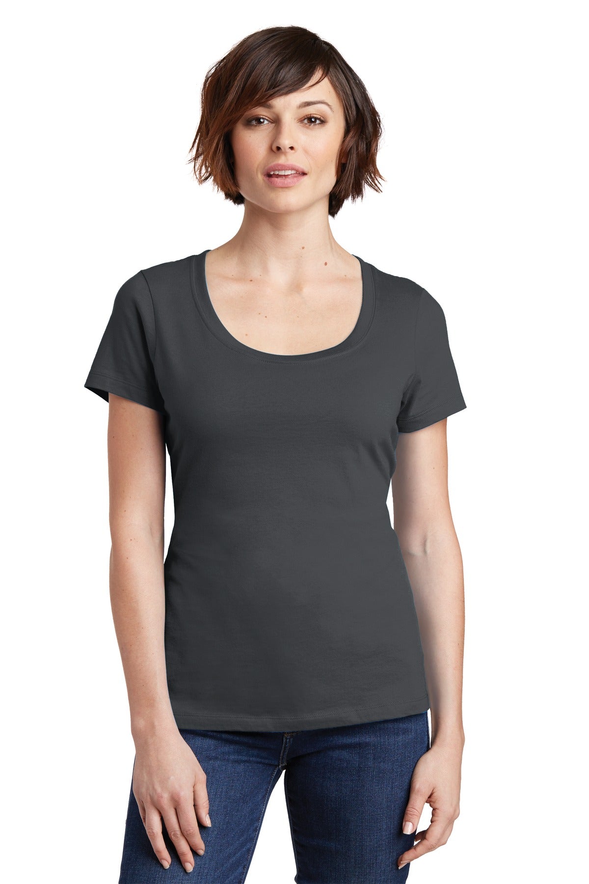 District® Women's Perfect Weight® Scoop Tee. DM106L - DFW Impression