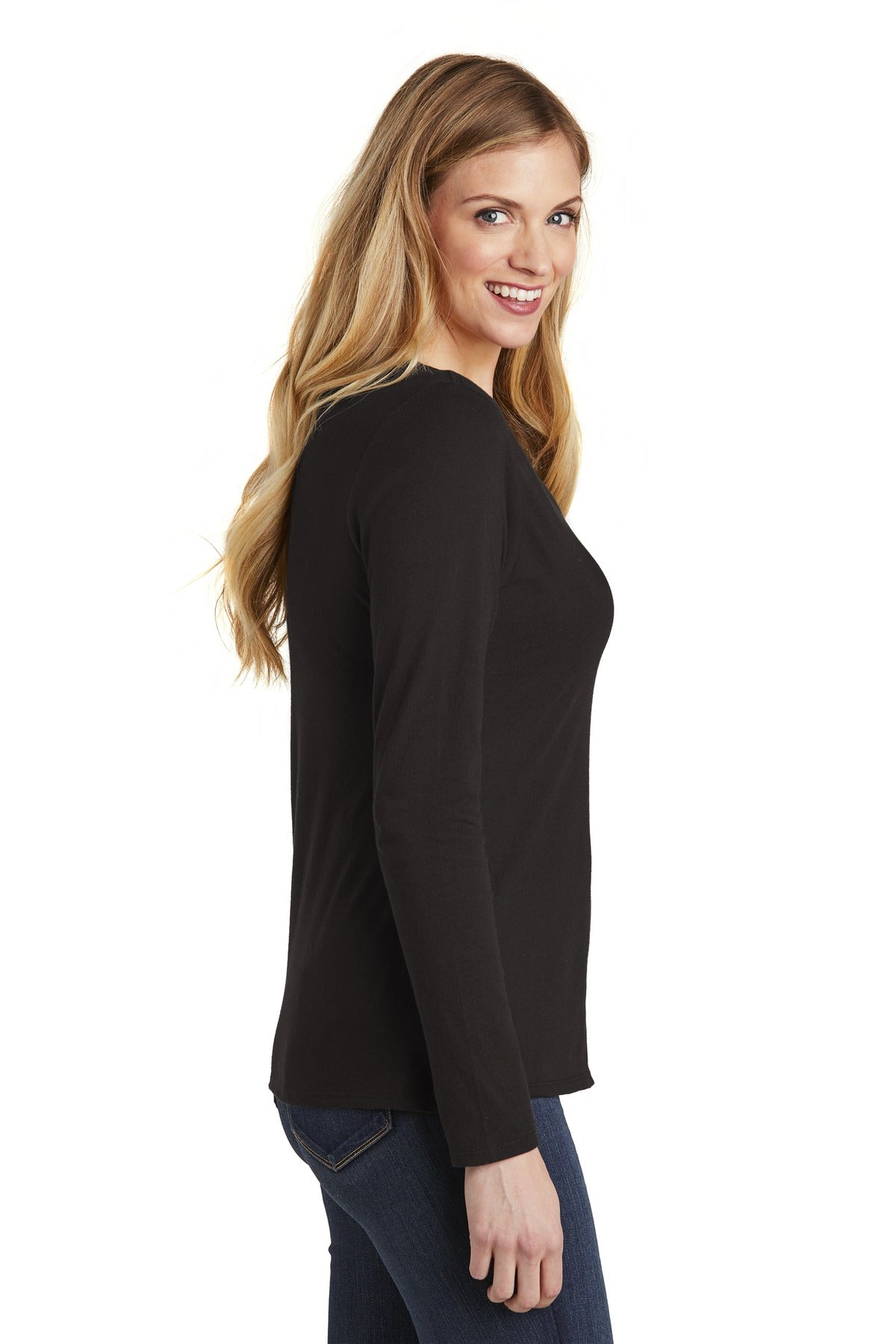 District ® Women's Very Important Tee ® Long Sleeve V-Neck. DT6201 - DFW Impression